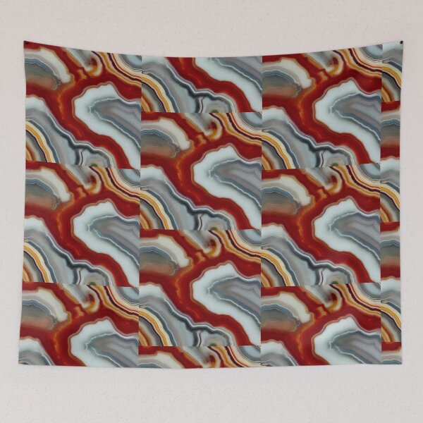 Item preview, Crosscut of red banded agate designed and sold by melridger.