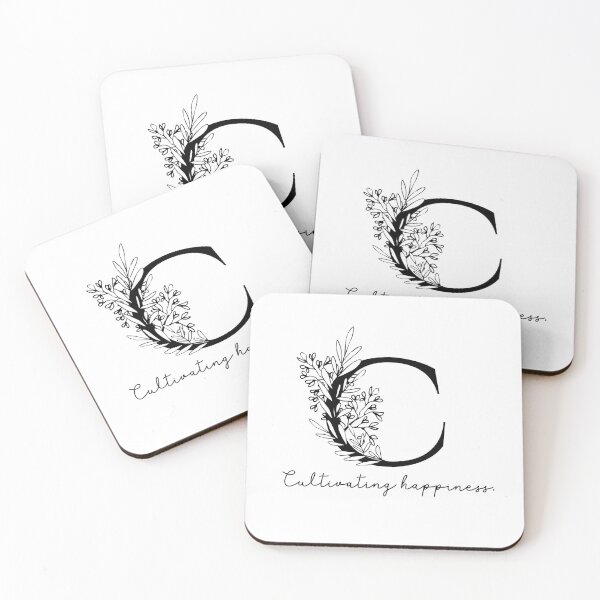 Item preview, letter C-Cultivating happiness. designed and sold by WERICO-T.