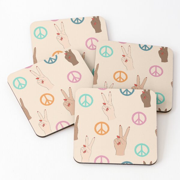 Item preview, Peace and love pattern designed and sold by FatBirdie.
