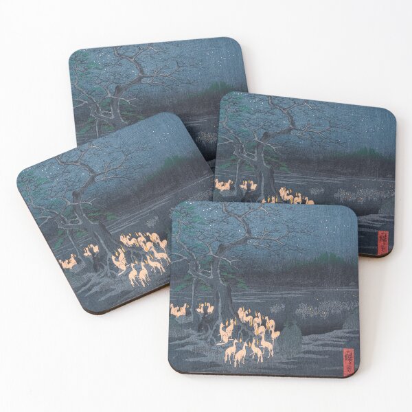 Item preview, New Year's Eve Foxfires at the Changing Tree - Japanese Vintige Artwork designed and sold by HistorySimple.