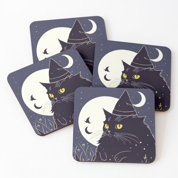 Item preview, Black Cat and Midnight Spells (Midnight) designed and sold by RoseCandi.