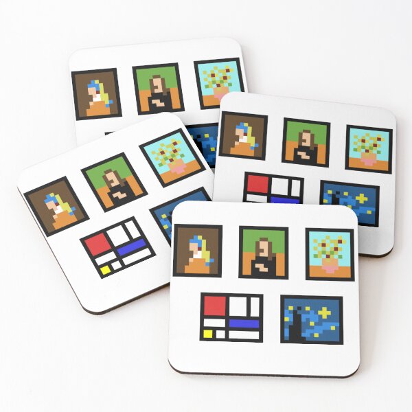 Item preview, Famous Paintings Pixel Art designed and sold by BeltsukiDesing.