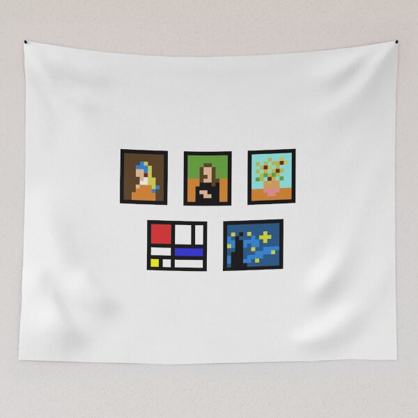Item preview, Famous Paintings Pixel Art designed and sold by BeltsukiDesing.