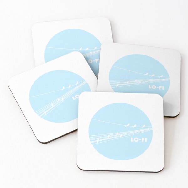 Item preview, BIRDS ON A WIRE. LO-FI. PALE BLUE. designed and sold by 5hertz.