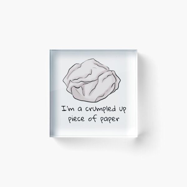 Item preview, I'm a crumpled up piece of paper designed and sold by emilyortolan.