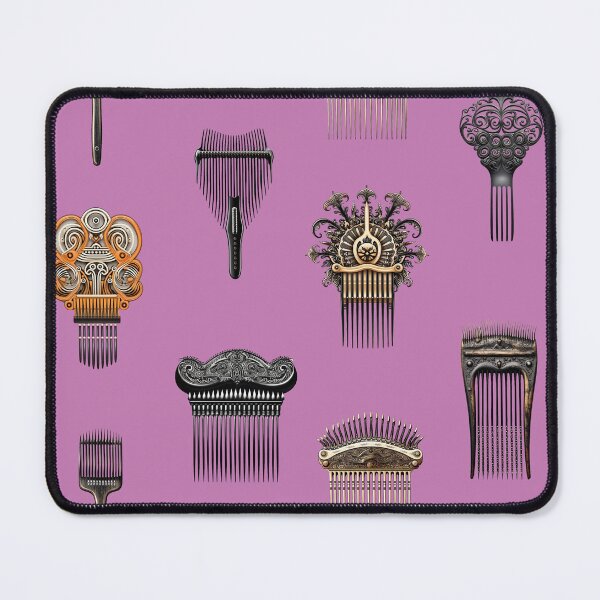 Item preview, Vintage Afro Picks, combs on pink background designed and sold by CGPlenty.