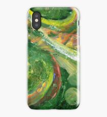 Green abstract iPhone Case
