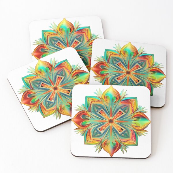 Item preview, Symmetrical Blooms: A Fusion of Colors and Patterns designed and sold by Nowosolnianka.