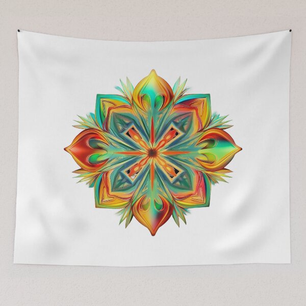 Item preview, Symmetrical Blooms: A Fusion of Colors and Patterns designed and sold by Nowosolnianka.