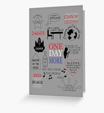 Les Miserables Quotes Greeting Card