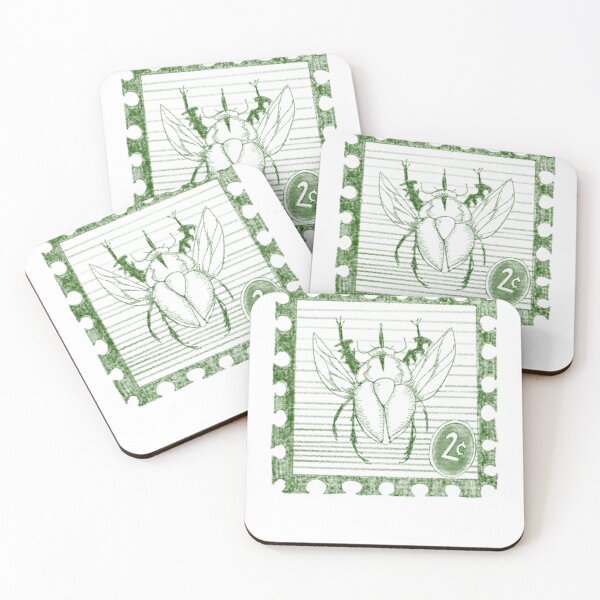 Item preview, Stamp: Beetle designed and sold by Peachy-Keen-Co.