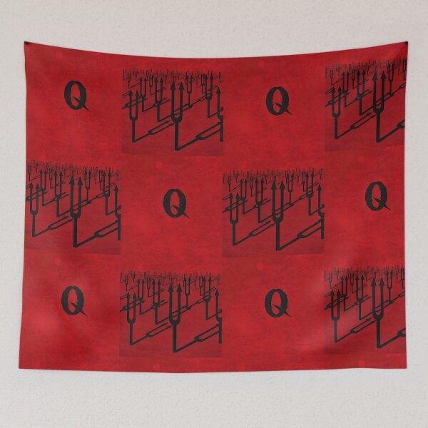 Item preview, Black on Red Q designed and sold by Things and stuff.