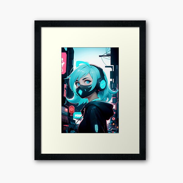 Artikel-Vorschau von Anime Girl Cyberpunk Ver.2, designt und verkauft von TheDesign22.