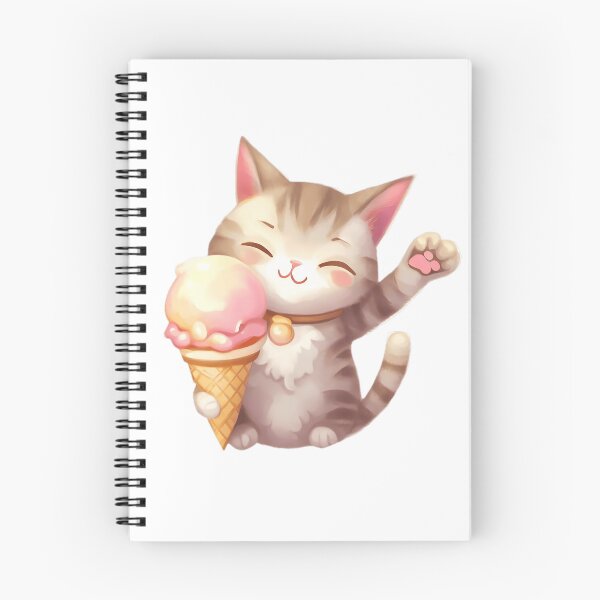 Item preview,  funny cat with ice cream  designed and sold by printoflife.