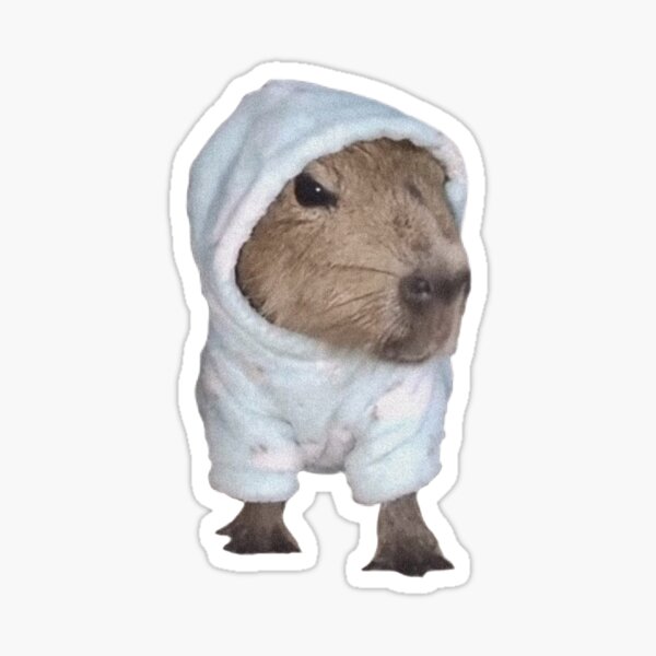 Adesivo Capivara Bebê - Capybaby