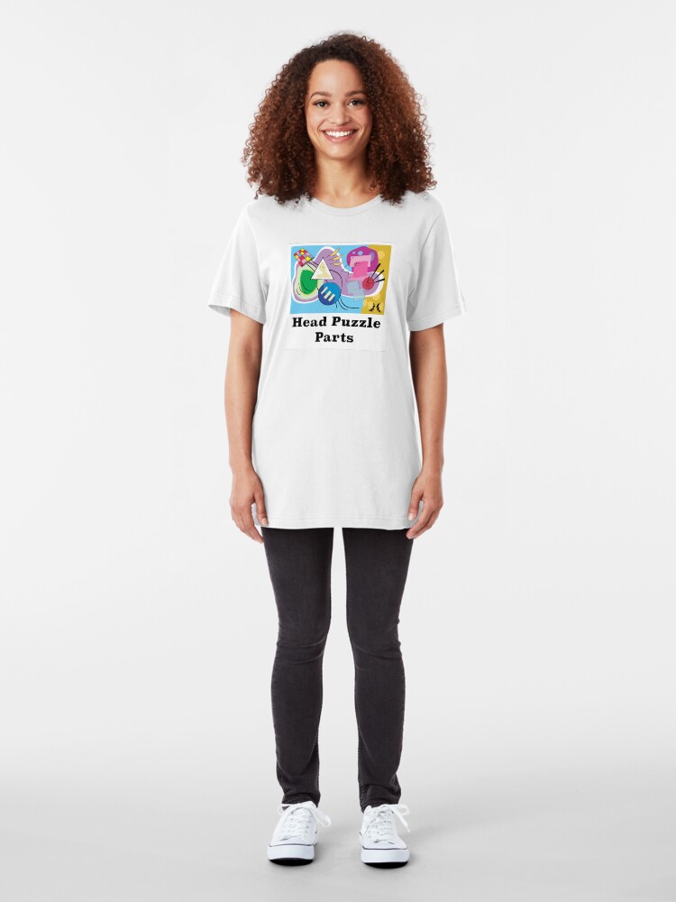 Alternate view of Head Puzzle Parts Slim Fit T-Shirt