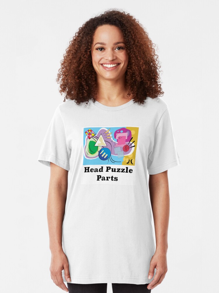 Alternate view of Head Puzzle Parts Slim Fit T-Shirt
