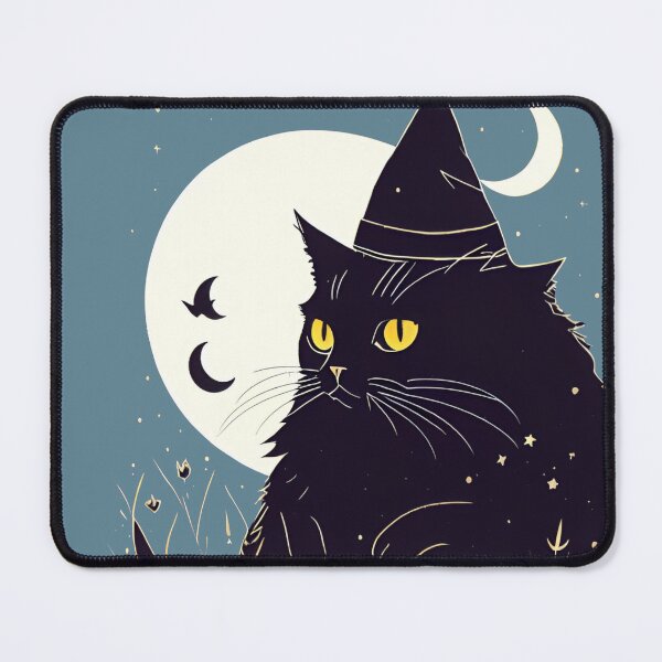 Item preview, Black Cat and Midnight Spells (Midnight Dew) designed and sold by RoseCandi.
