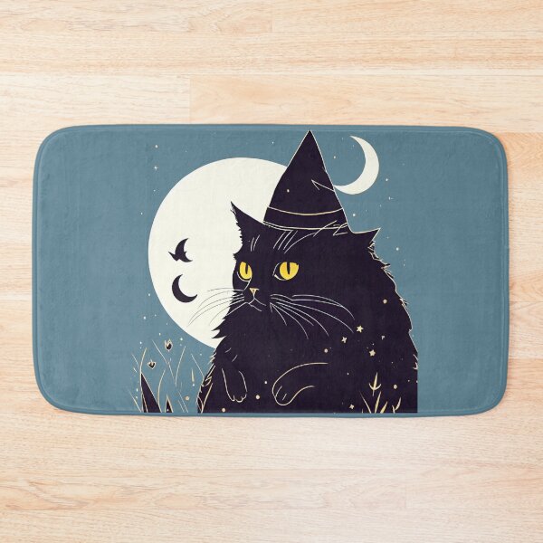 Item preview, Black Cat and Midnight Spells (Midnight Dew) designed and sold by RoseCandi.