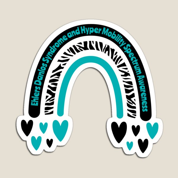 Item preview, Ehlers Danlos Syndrome & Hyper Mobility Spectrum Awareness Rainbow designed and sold by Teamtsunami6.