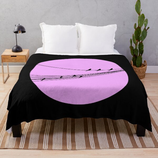 Item preview, BIRDS ON A WIRE. PALE PINK. designed and sold by 5hertz.