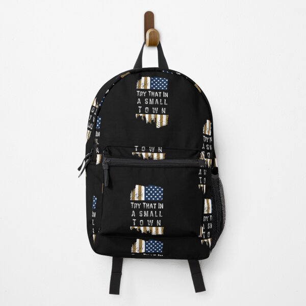 Item preview, Try That In A Small Town Flag USA: Try That In A Small Town Flag USA Tees, American flag designed and sold by DesingScan.