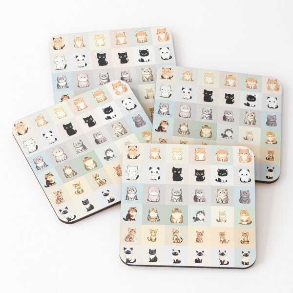 Item preview, pattern (cats) designed and sold by atzek.