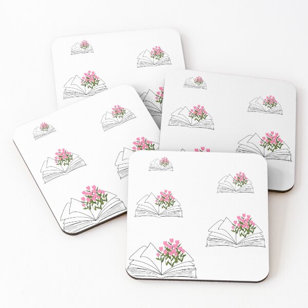 Item preview, Set of 5 stickers, Open Books With Flowers designed and sold by ioankoll213.