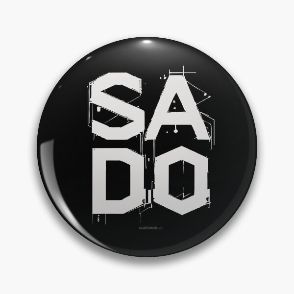 Item preview, SADO (White on Black) designed and sold by StudioDestruct.