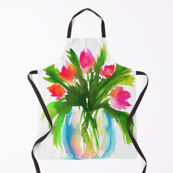 Item preview, Tulips in a vase watercolor painting designed and sold by AnissaF.