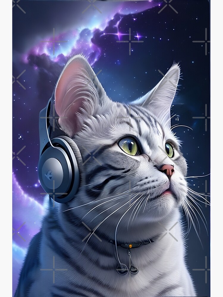 Cat Wearing Headphones iPad Case & Skin for Sale by drable