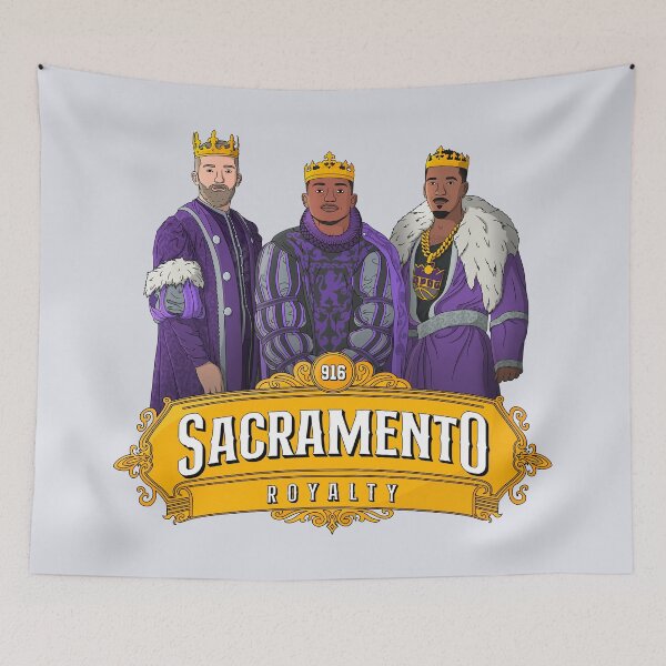 Item preview, Sacramento Royalty - Malik Monk, Domantas Sabonis and De'Aaron Fox designed and sold by sportsign.
