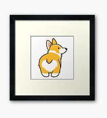 Corgi Heart Butt Framed Print
