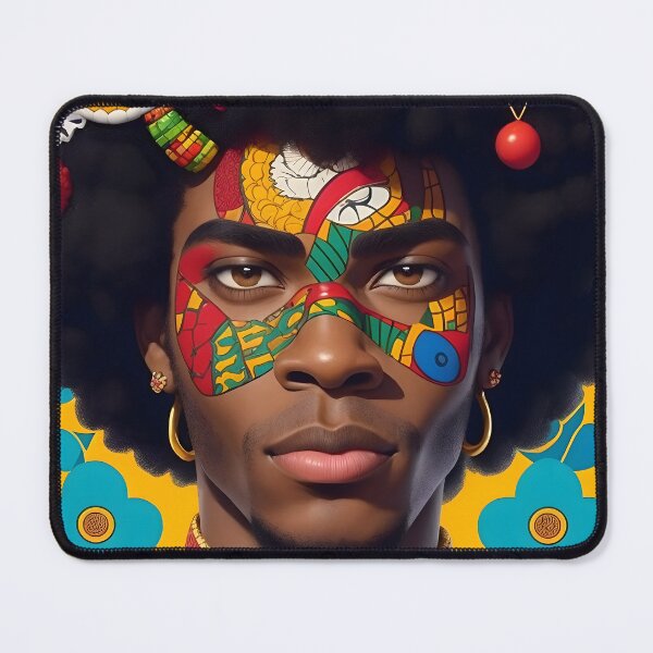Item preview, Colorful Afro Black Man - Tribal Ethnic Illustration designed and sold by DeevaValli.