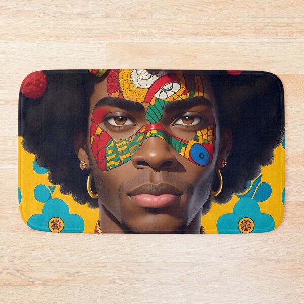 Item preview, Colorful Afro Black Man - Tribal Ethnic Illustration designed and sold by DeevaValli.