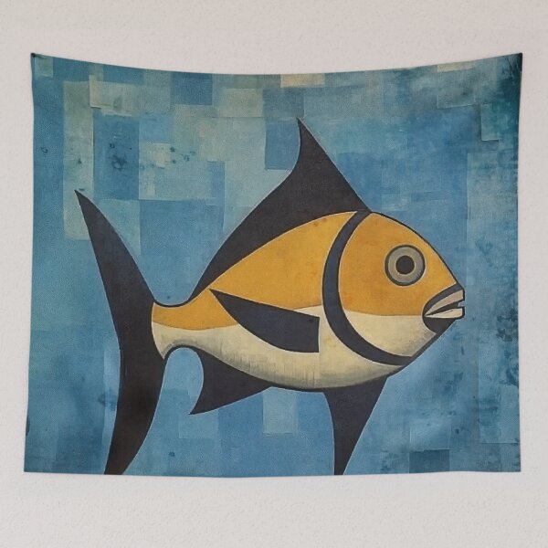 Item preview, Black Finned Yellow Fish designed and sold by YoPedro.