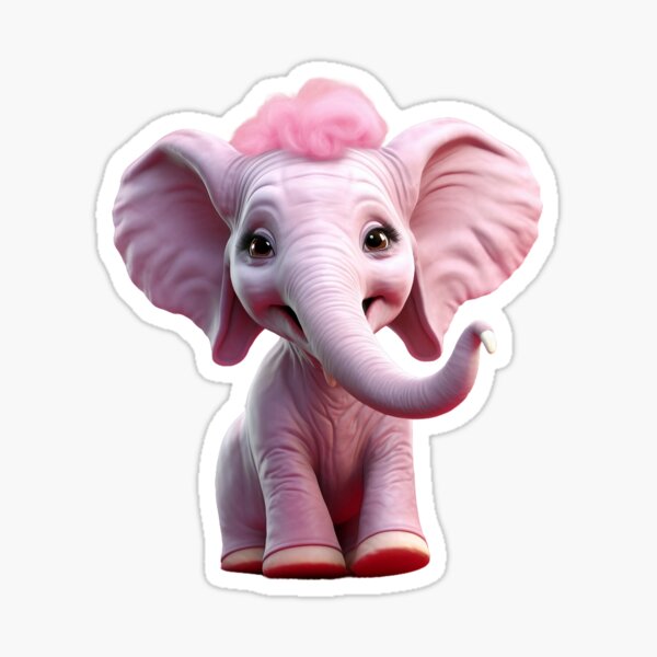 Item preview, Cartoon Pink Barbie Elephant Collection designed and sold by MyDearWorld.