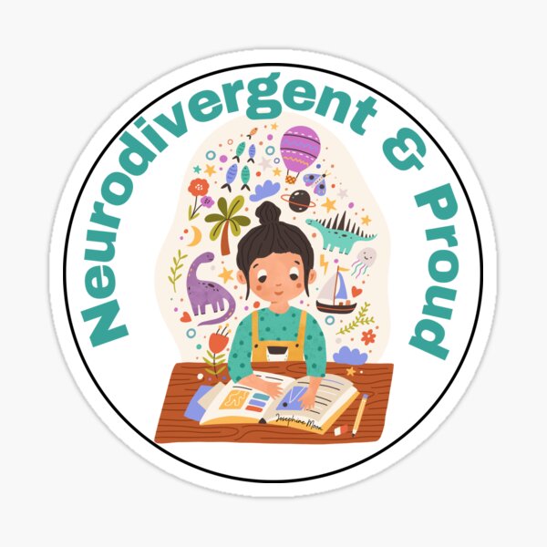 Celebrating Neurodiversity and Neurodivergence Imagination and Creativity Sticker