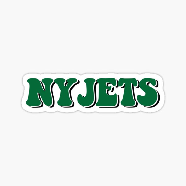 New York Jets Funky Retro J-E-T-S Chant Sticker for Sale by GangGreenGear