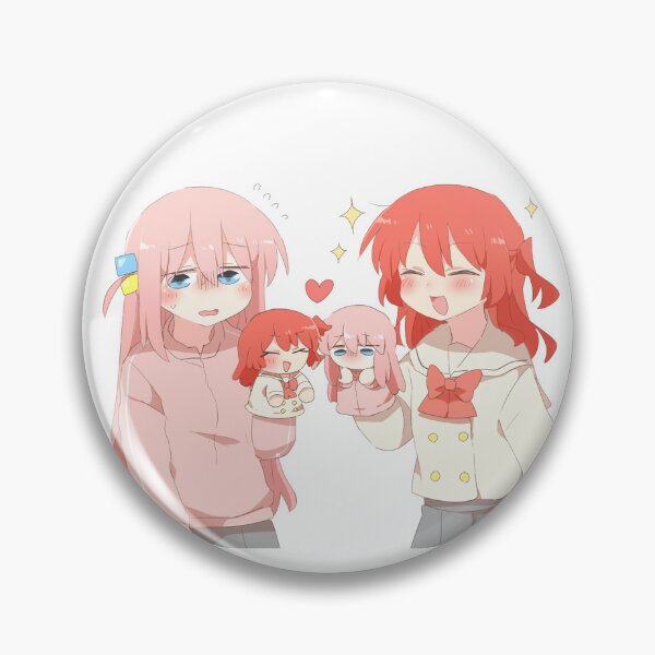 Aperçu de l'œuvre Bocchi le Rocher ! Hitori Gotoh et Ikuyo Kita jouant avec des marionnettes créée et vendue par soubenski.
