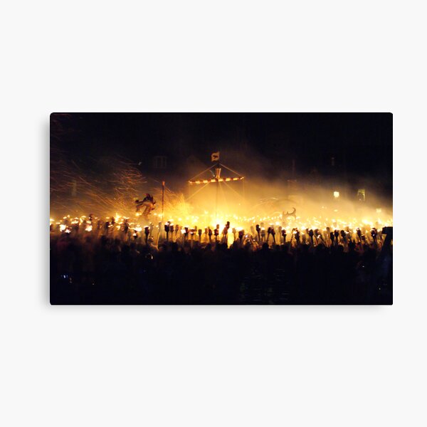 Torch the Boat Canvas Print