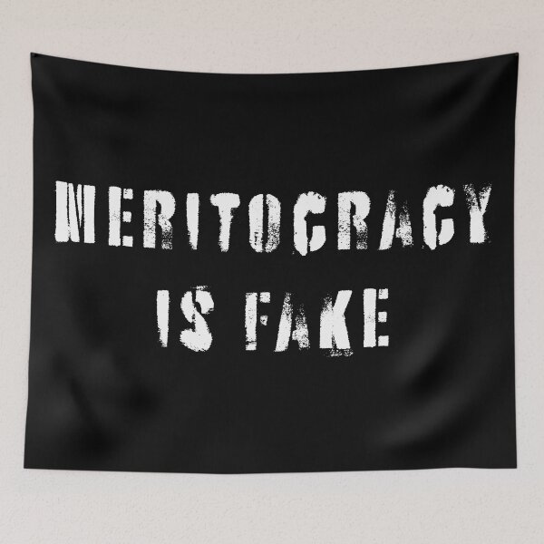Item preview, Meritocracy Is Fake designed and sold by Texterns.