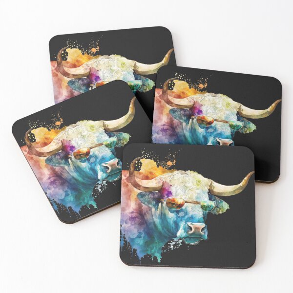 Item preview, Cool Blue Bull with Sunglasses I Collection designed and sold by AGillis691.