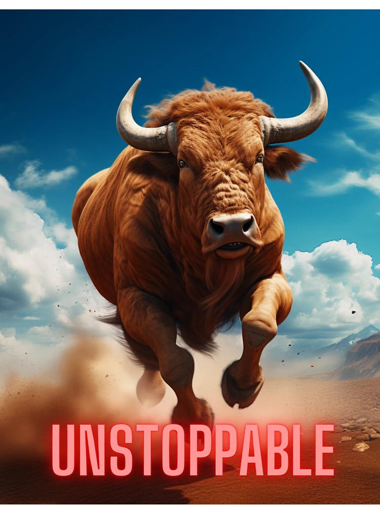 Thumbnail 7 of 7, Oversized T-Shirt, Unstoppable Raging Bull designed and sold by RJPSDesign.