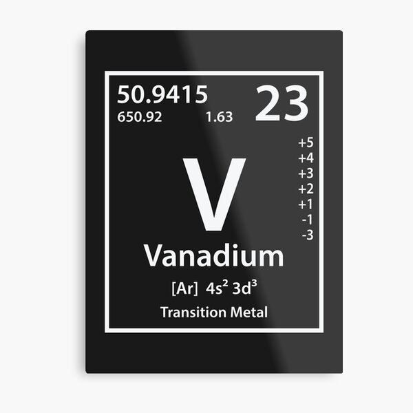 Aperçu de l'œuvre Vanadium Element créée et vendue par cerebrands.
