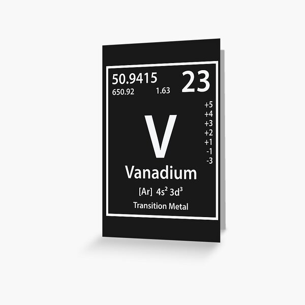 Artikel-Vorschau von Vanadium-Element, designt und verkauft von cerebrands.