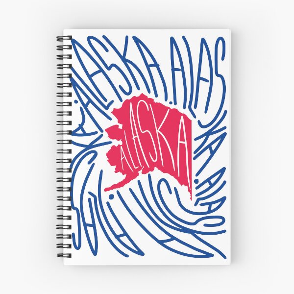 Item preview, Alaska State - Red and Blue - Map and Flag AK - Typography USA America State designed and sold by Ranggasme.