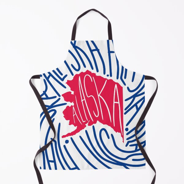 Item preview, Alaska State - Red and Blue - Map and Flag AK - Typography USA America State designed and sold by Ranggasme.