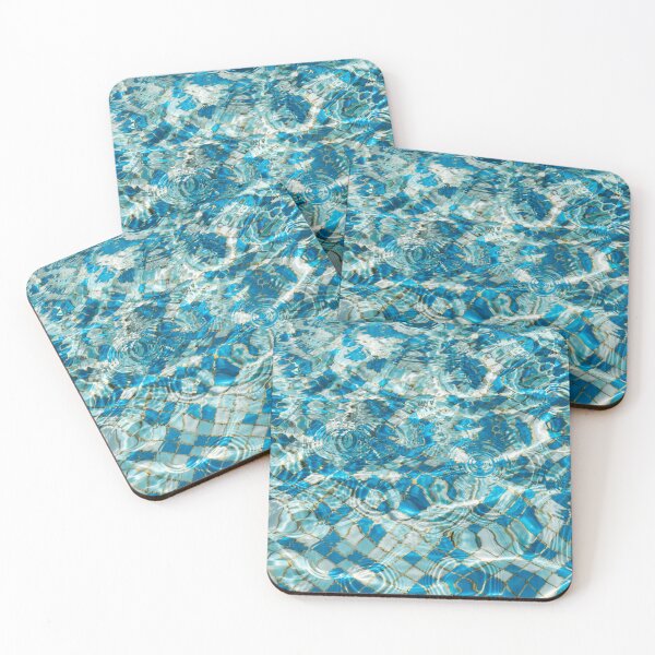 Item preview, Fluid Abstraction in Aquamarine Turquoise and Sapphire designed and sold by Georgia Mizuleva.