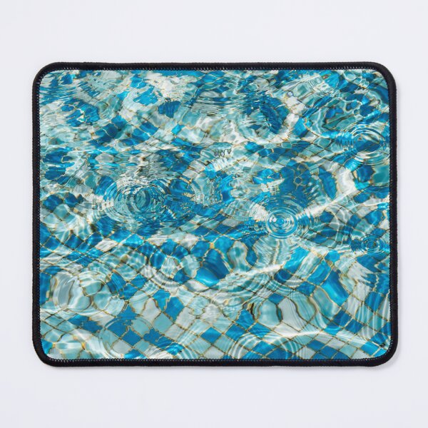 Item preview, Fluid Abstraction in Aquamarine Turquoise and Sapphire designed and sold by Georgia Mizuleva.